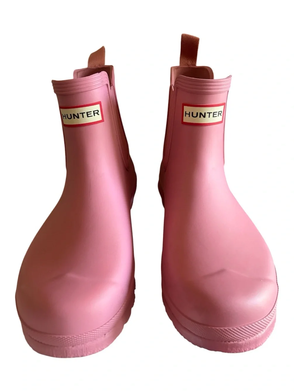 NWOT Hunter Women's PLAY pink  Chelsea low top rain boots size 9